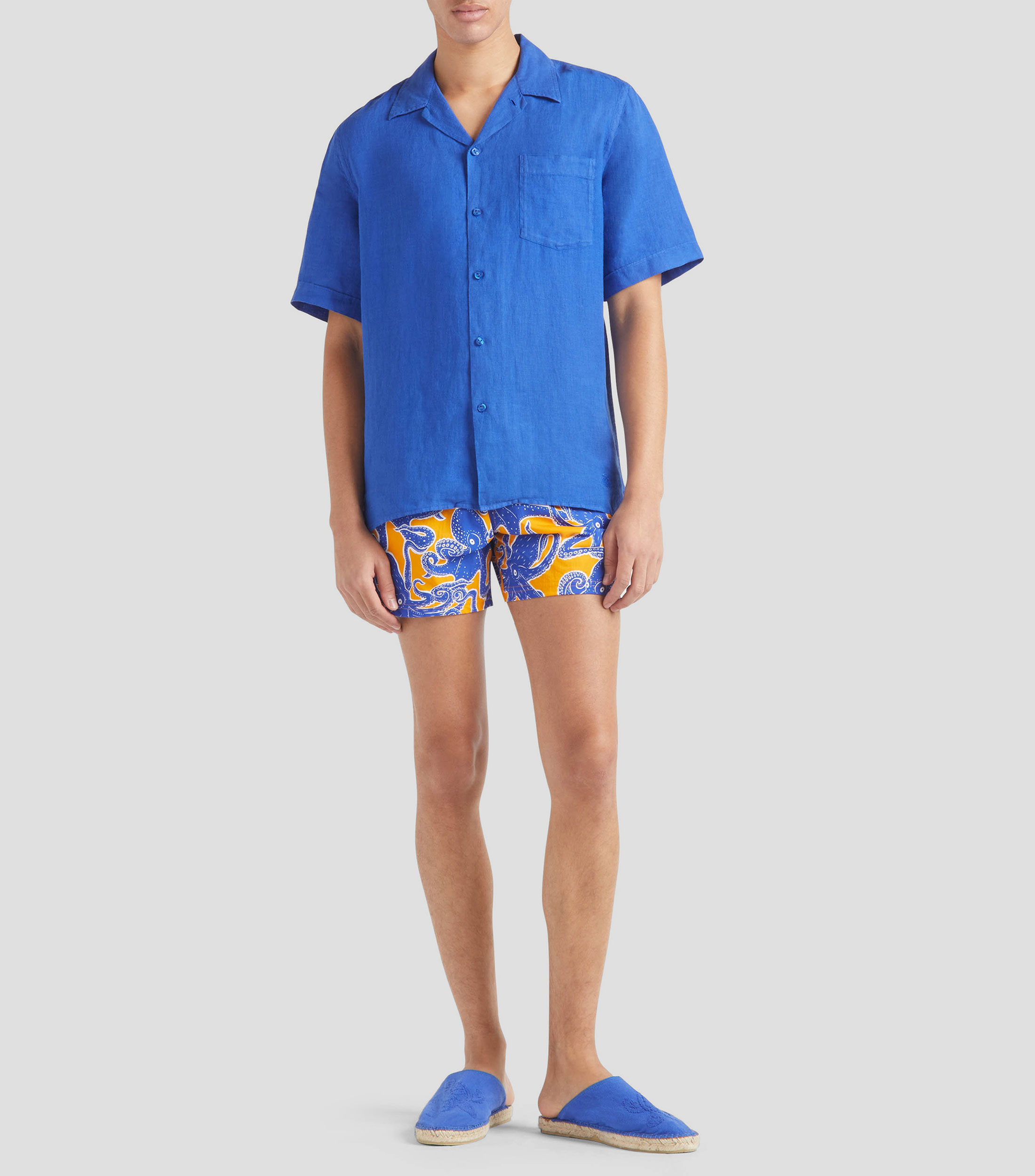 Traje de bano corto estampado Hombre